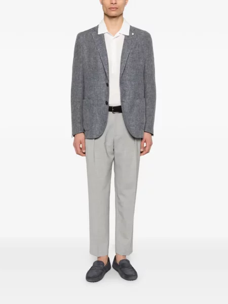 Pantaloni Briglia 1949 plisate gri