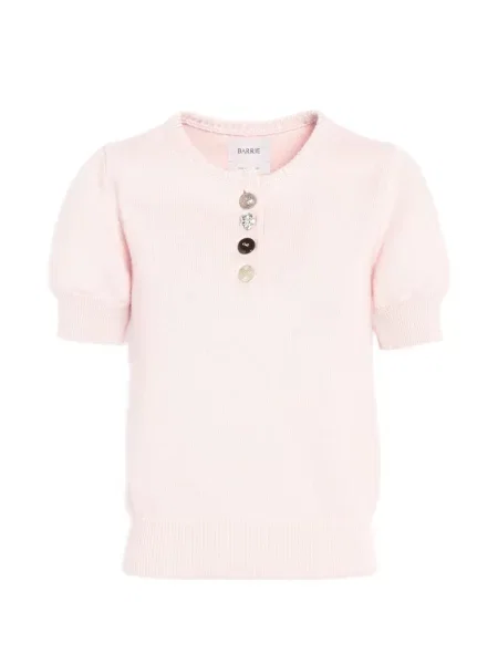 Top Barrie z kaszmiru różowy