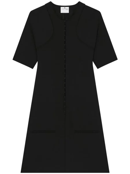 Rochie mini Courreges de costum negru