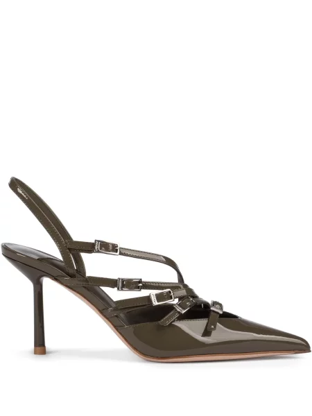 Pantofi cu toc Le Silla slingback verde