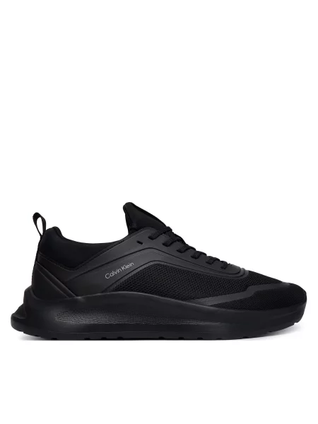 Calvin Klein Сникърси Light Eva Run Lace Sock Mm черен