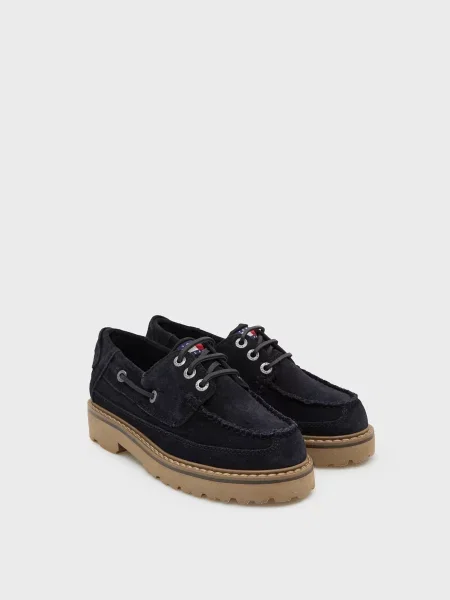 Замшевые туфли Tommy Jeans синие