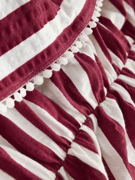 Next Rochie de vară roșu bordeaux alb