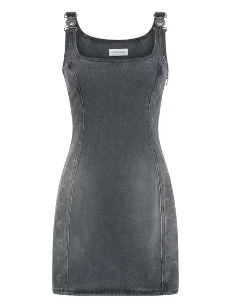 Ujjatlan denim ruha Marine Serre szürke