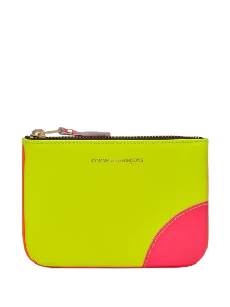 Portofel Comme Des Garcons Play din piele galben