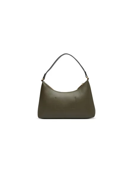 Calvin Klein Ročna torba Foil Logo Small Shoulder Bag Temno zelena