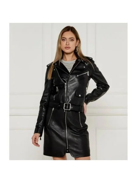 Pinko De piele geacă COSTA RICA negru