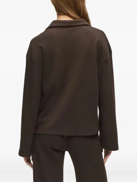 Polo Karl Lagerfeld cu broderie maro