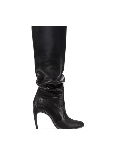 Botki Stuart Weitzman skórzane czarne