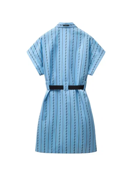 Rochie mini Versace de mătase albastru