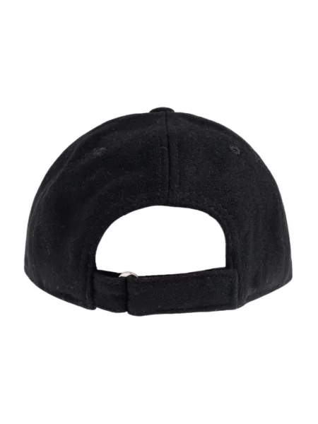 Czapka z daszkiem Versace Jeans Couture wełniana czarna