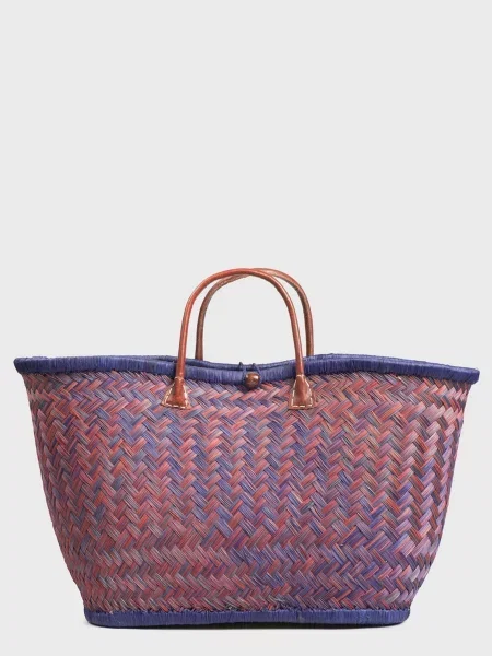 Le Comptoir de la plage Пляжна сумка Солома фіолетовий