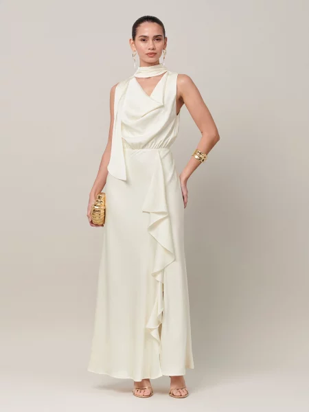 Sável Rochie de seară Kendall natural alb