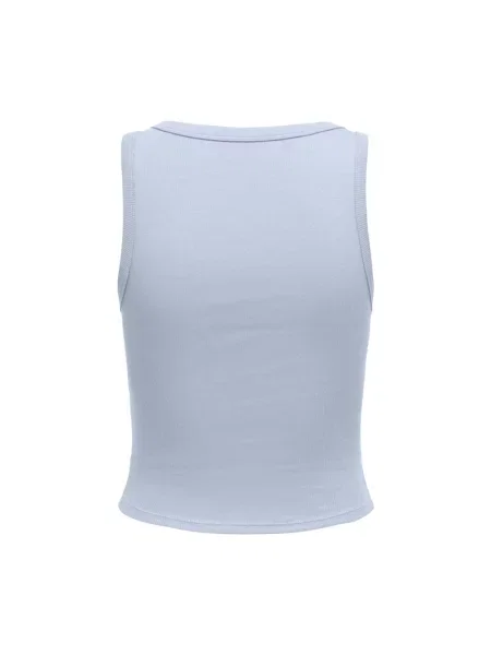 Top Only bez rękawów z okrągłym dekoltem niebieski