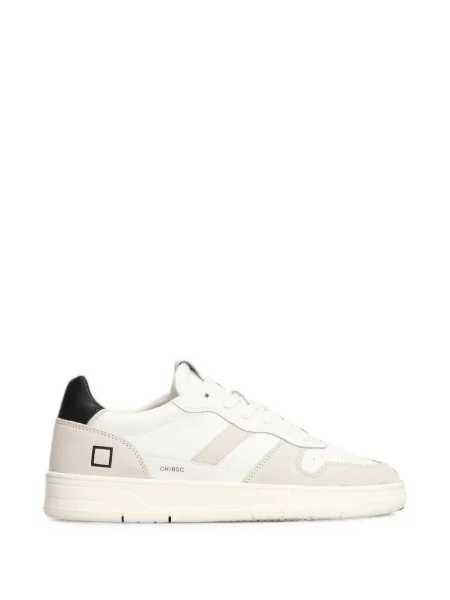 Sneakerși D.a.t.e. din piele de căprioară alb