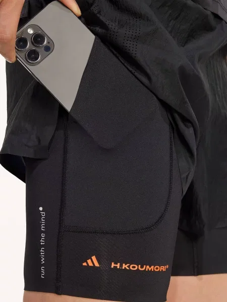 Adidas Běžecké Šortky 2 V 1 black černé