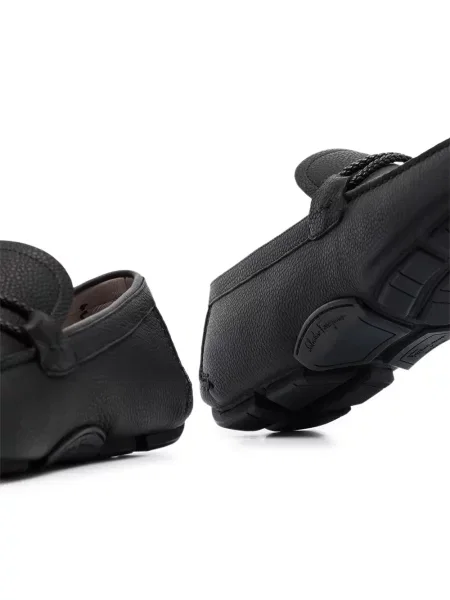 Кожени лоуфъри Ferragamo черно
