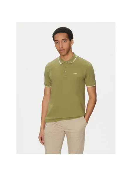 BOSS Pólóing Parlay Regular Fit zöld