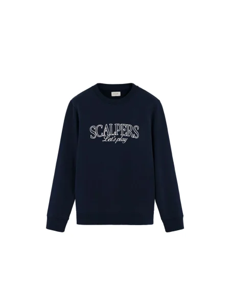 Scalpers Mikina Play marine modrá bílá