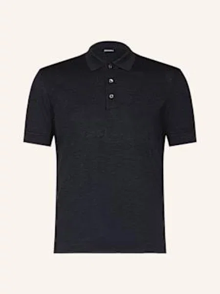 Zegna Žerzejová Polokošile tmavě modrá