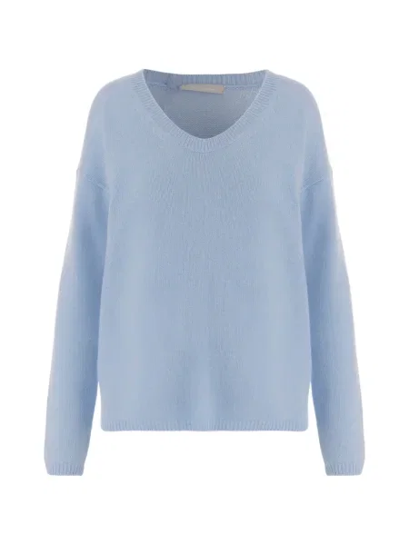 Pulover Allude cu decolteu în V albastru