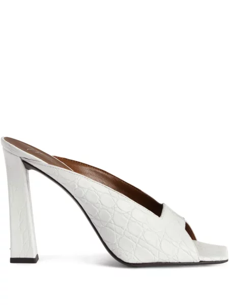 Sandale Giuseppe Zanotti din piele alb