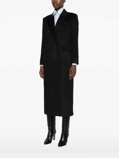 Palton Max Mara de lână negru