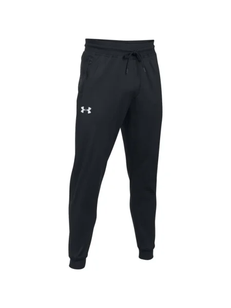 Kalhoty Under Armour Sportstyle Tricot Jogger black/white černé
