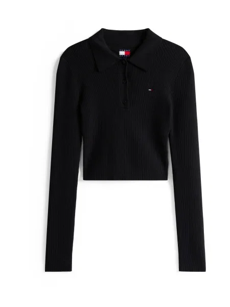 Tommy Jeans pulover bej light negru