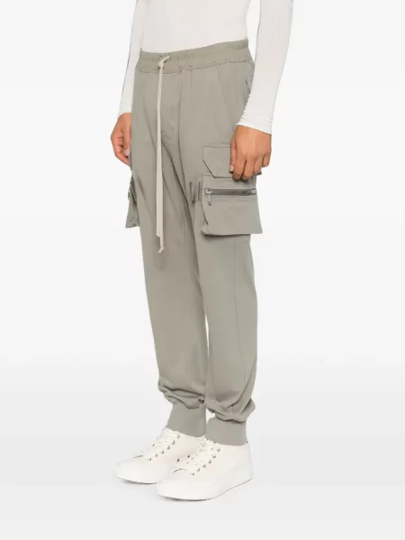 Pantaloni cargo Rick Owens cu cordon gri