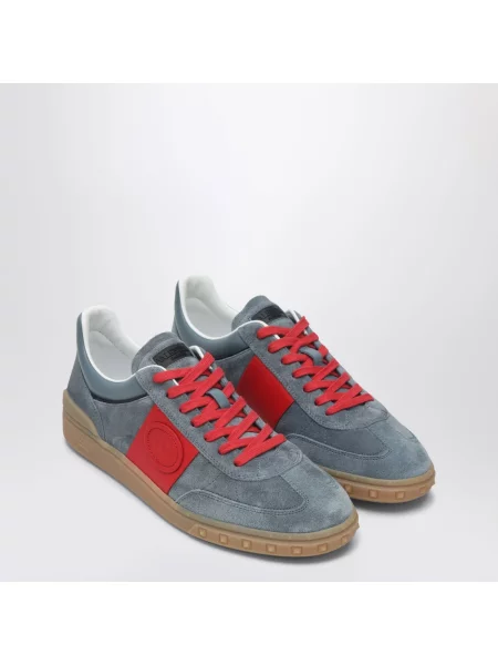 Lniane sneakersy Valentino szare