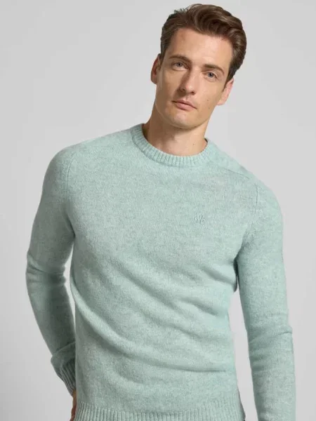 Sweter z dzianiny o kroju regular fit z czystej wełny Mcneal