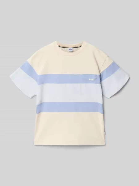 T-shirt o kroju regular fit z Mieszanka bawełny Boss