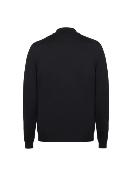 Sweter z golfem Slowear wełniany do golfa niebieski