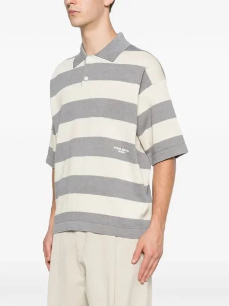 Ριγέ polo Stone Island πέτρες γκρι