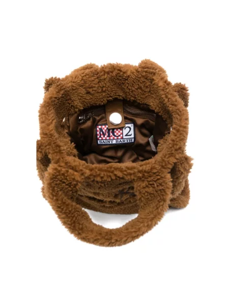 Torebka Mc2 Saint Barth typu teddy brązowa