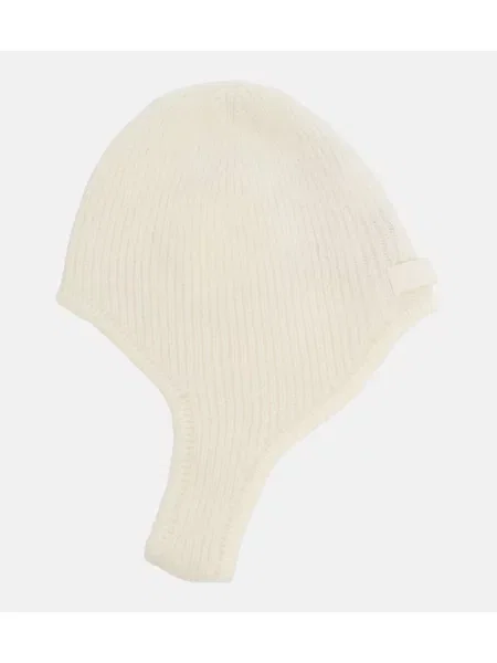 Căciulă Jacquemus din lână alpaca alb