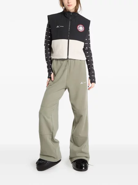 Prugaste kratke hlače Adidas s autogramom crvena