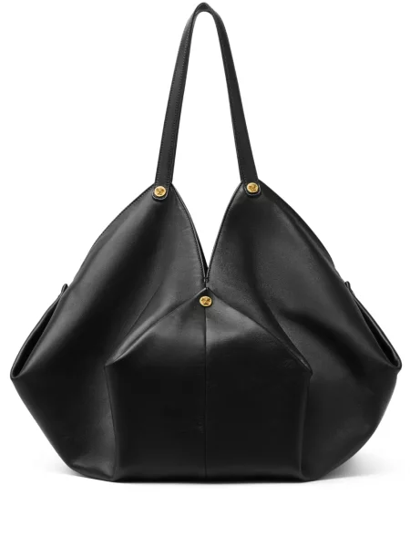 Geanta de piele Versace din piele negru