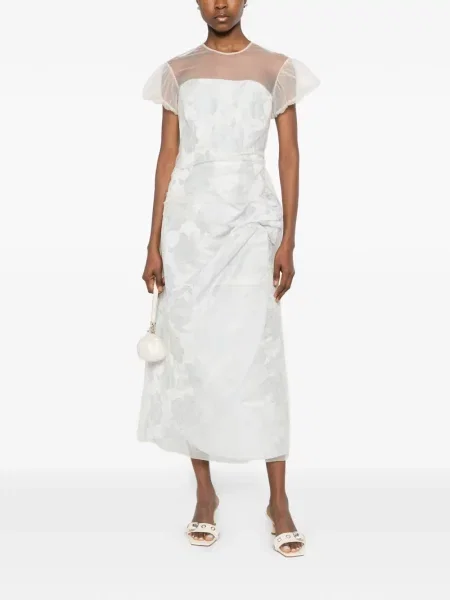 Rochie midi Simone Rocha albastru