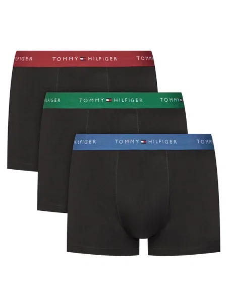 Tommy Hilfiger Underwear Boxerky zafírová / smaragdová / karmínovo červená čierna