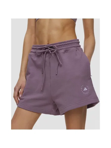 Pantaloni Scurți De Trening Pentru Femei Adidas By Stella Mccartney Asmc violet
