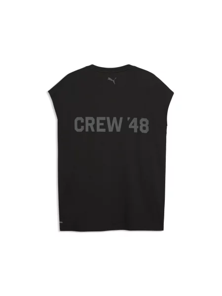 MÄ™ska koszulka treningowa bez rÄ™kawÃ³w PUMA Crew Cutoff Akcesoria S czarny