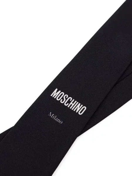 Cravată Moschino cu imagine negru