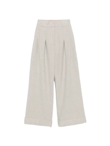 Pantaloni Colombo cu model herringbone