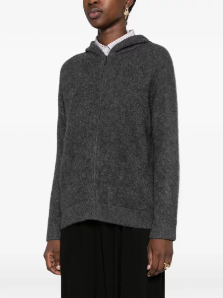 Cardigan 's Max Mara cu glugă gri