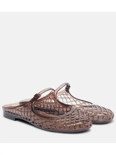 Papuci tip mules Tory Burch maro
