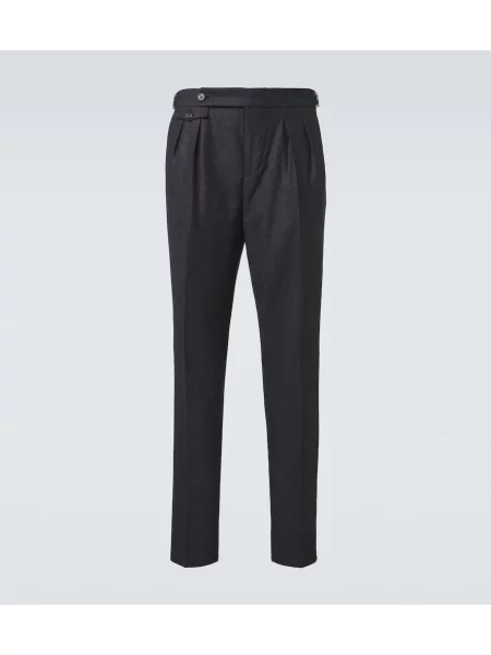 Pantaloni Brunello Cucinelli de lână gri