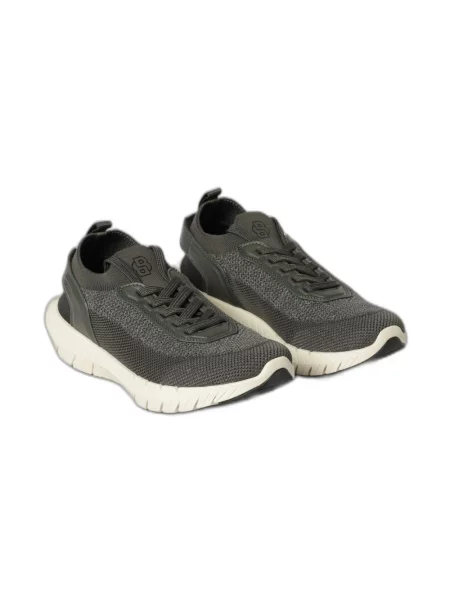 Sneakersy Boss z siateczką z siateczki zielone
