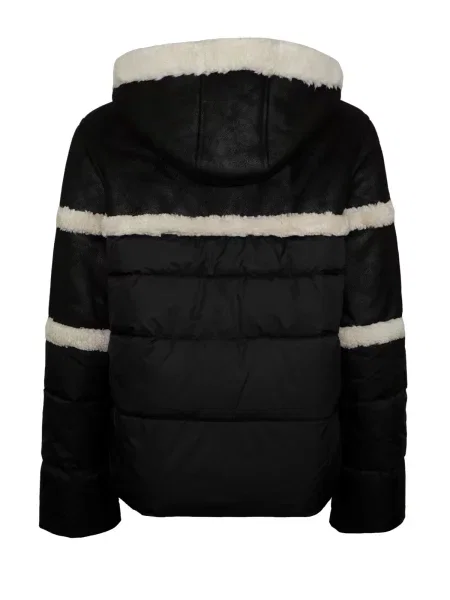 Emporio Armani Zimná bunda čierna / ako vlna biela